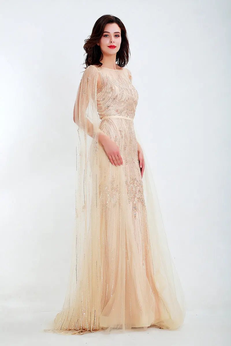 RANIA - Beaded Embellished Gown - Mscooco.co.uk