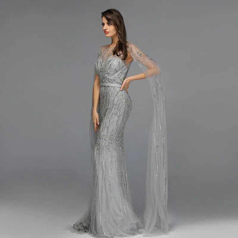 RANIA - Beaded Embellished Gown - Mscooco.co.uk