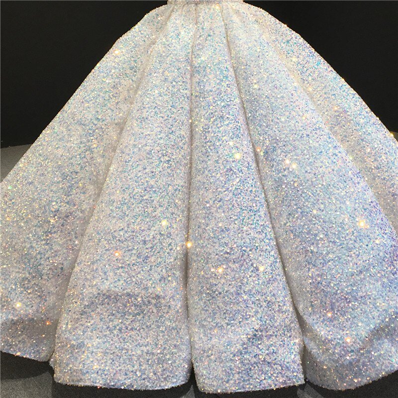 Rose Gold Luxury Sequins Sparkle Bridal Gowns - Mscooco.co.uk