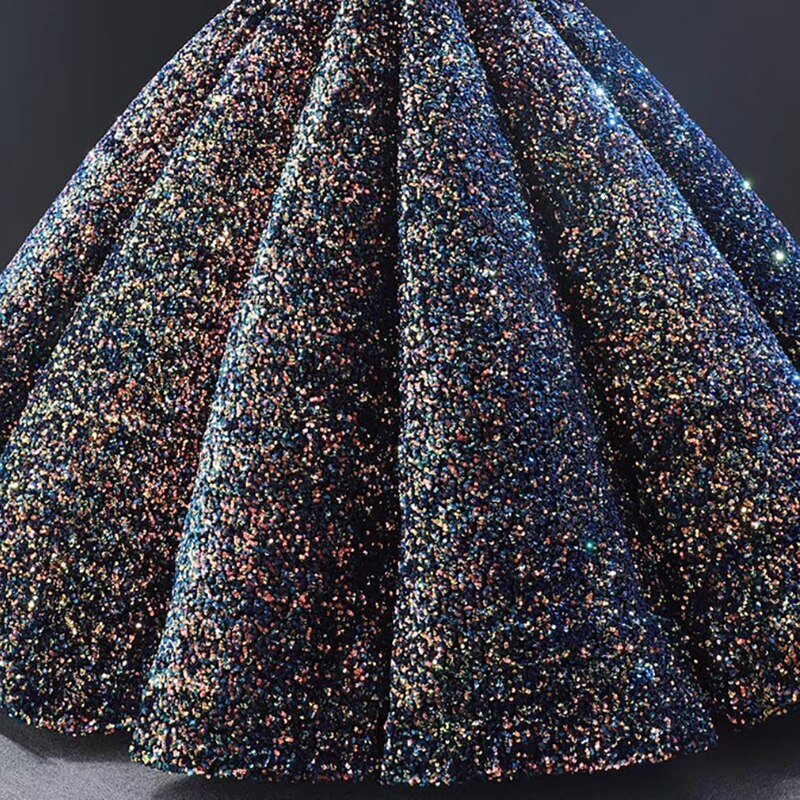 Rose Gold Luxury Sequins Sparkle Bridal Gowns - Mscooco.co.uk