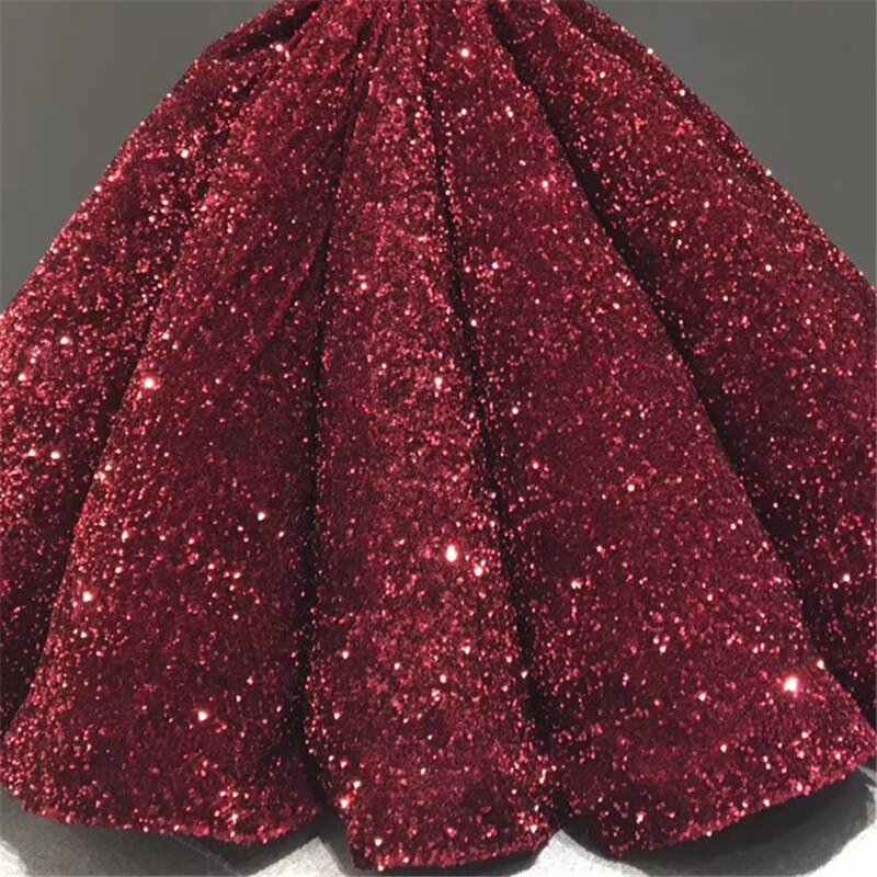 Rose Gold Luxury Sequins Sparkle Bridal Gowns - Mscooco.co.uk