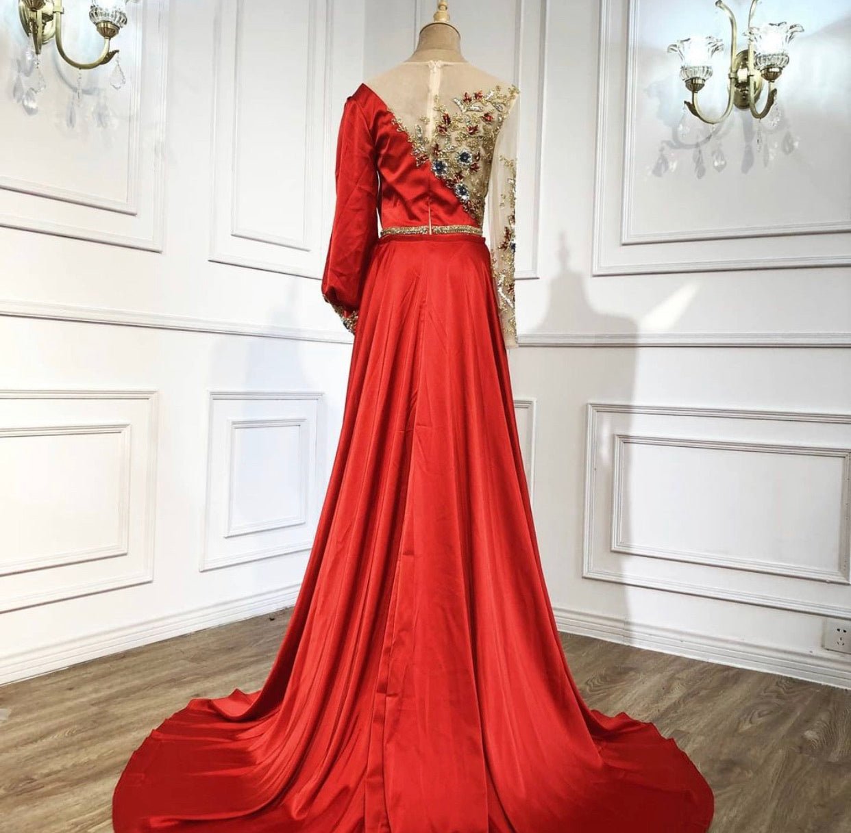 Sofiaa Mermaid Beading Flowers Formal Dress - Mscooco.co.uk